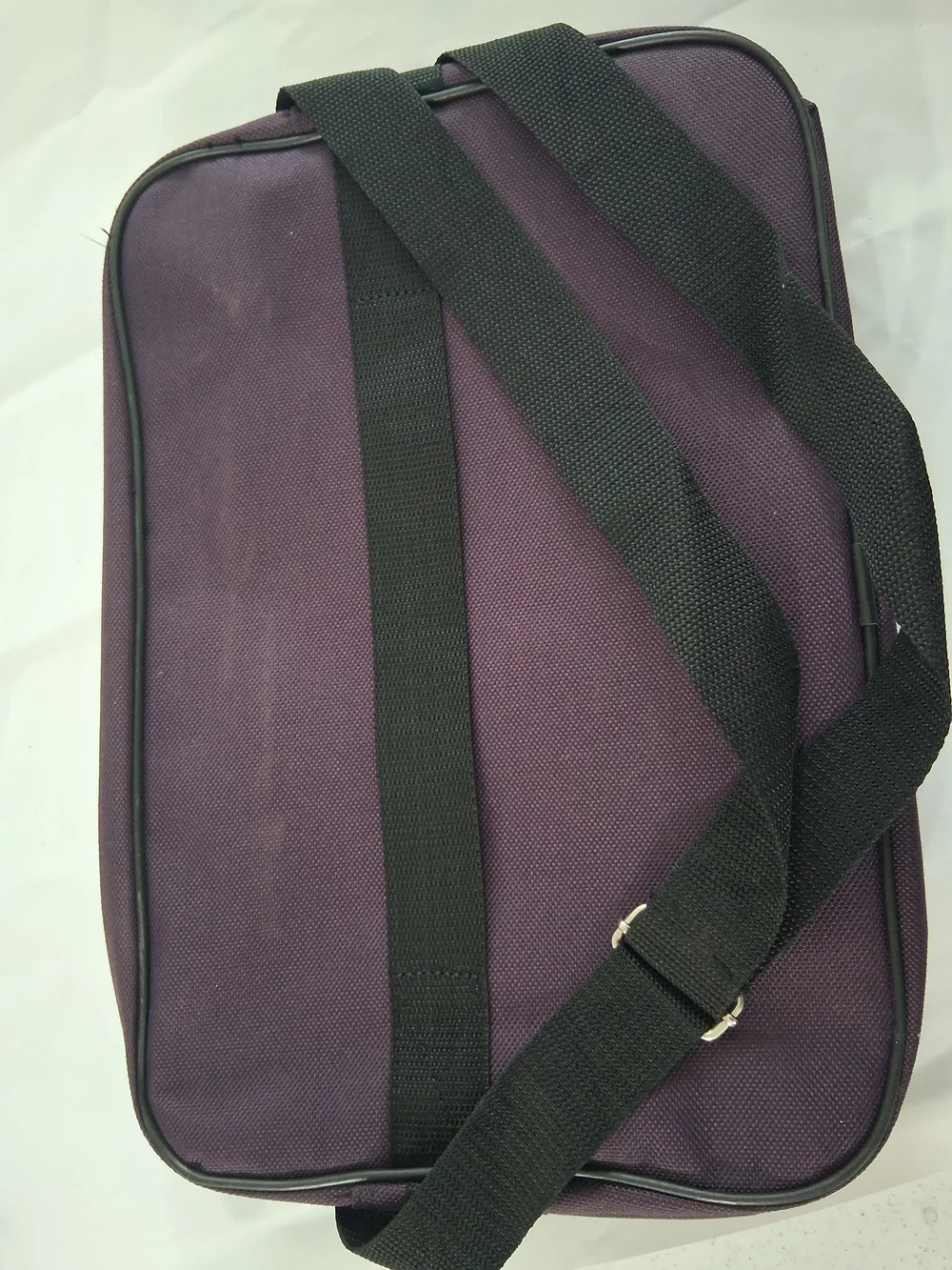 Men's Purple and Gray Travel Shoulder Bag - Compact Everyday Carry